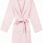 Powder Rose Women’s Cotton Terry Bathrobe