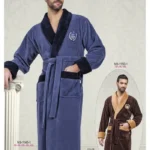 Smoky Grey Men’s Bamboo Robe
