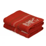 Brick Red Cotton Terry Towel Duo
