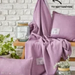 Lilac Daydream Cotton Blend Throw