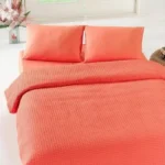 Coral Bloom Cotton Bedspread