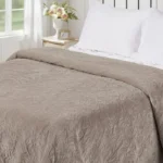 Mocha Comfort Faux Fur Bedspread