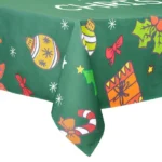 Evergreen Christmas Cotton Tablecloth