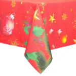 Evergreen Christmas Cotton Tablecloth